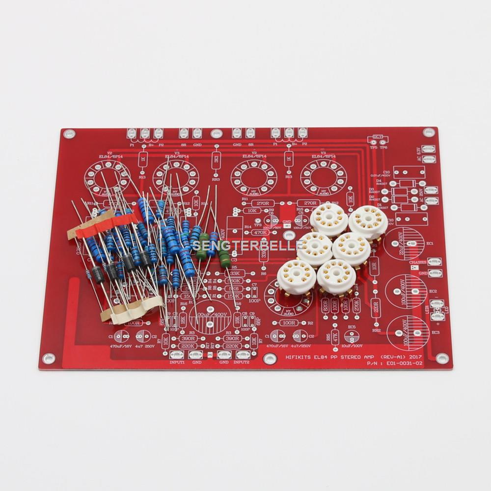 HiFi EL84 +ECF80 Stereo Push-P - Hifi Amplifier Board recension och pris