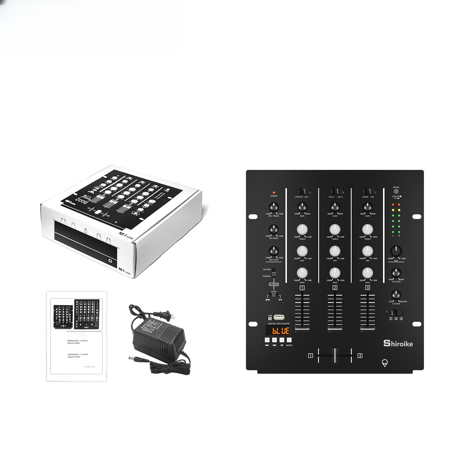 4-Channel DJ Mixer, Profession - Audio Interface recension och pris