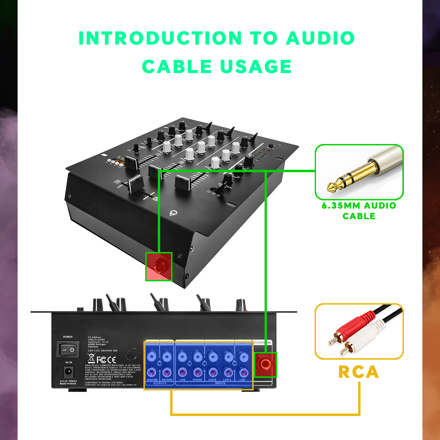 4-Channel DJ Mixer, Profession - Audio Interface recension och pris