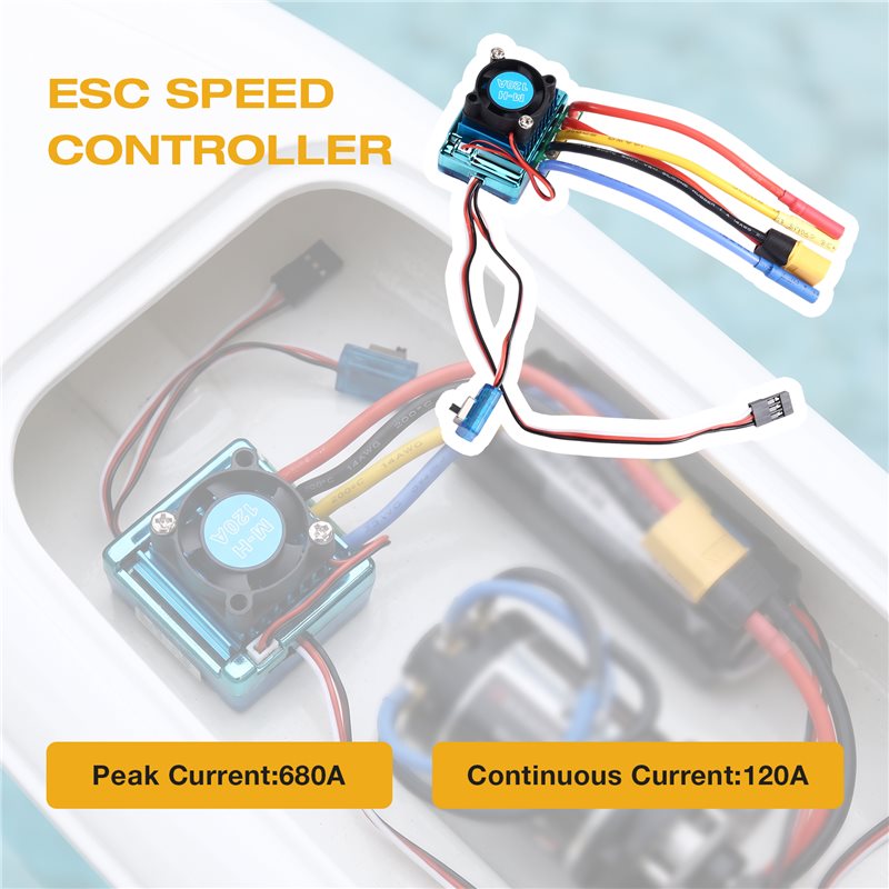 WOWFU-120A Brushless ESC Speed - Banana Plug recension och pris