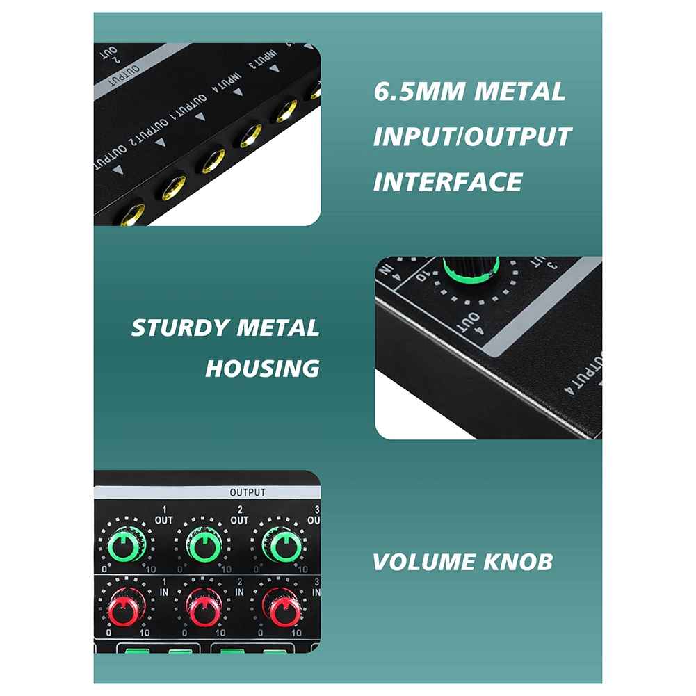 (MEOF] -LQ04 4-Channel Mixer 4 - Audio Interface recension och pris