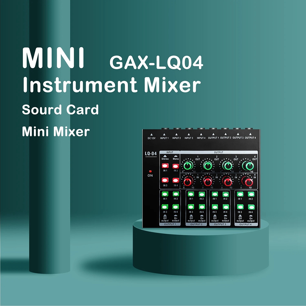 (MEOF] -LQ04 4-Channel Mixer 4 - Audio Interface recension och pris
