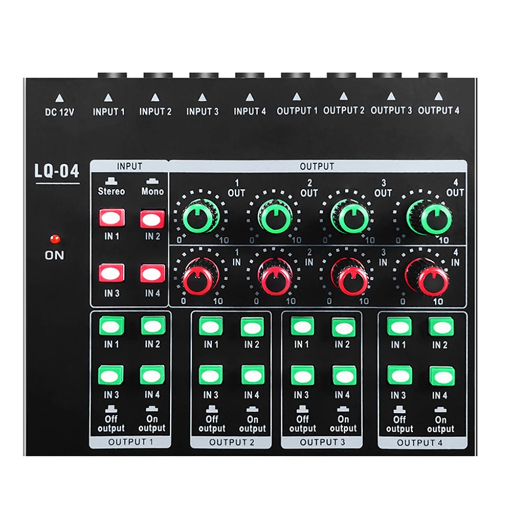 (MEOF] -LQ04 4-Channel Mixer 4 - Audio Interface recension och pris