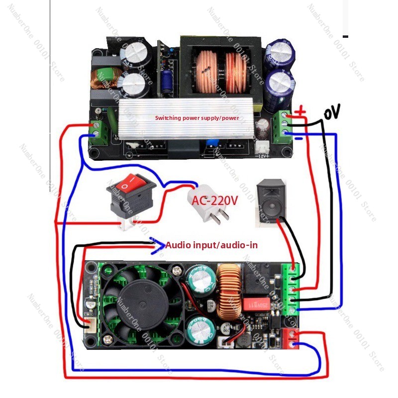 500W IRS2092S Class D Mono Amp - Hifi Amplifier Board recension och pris