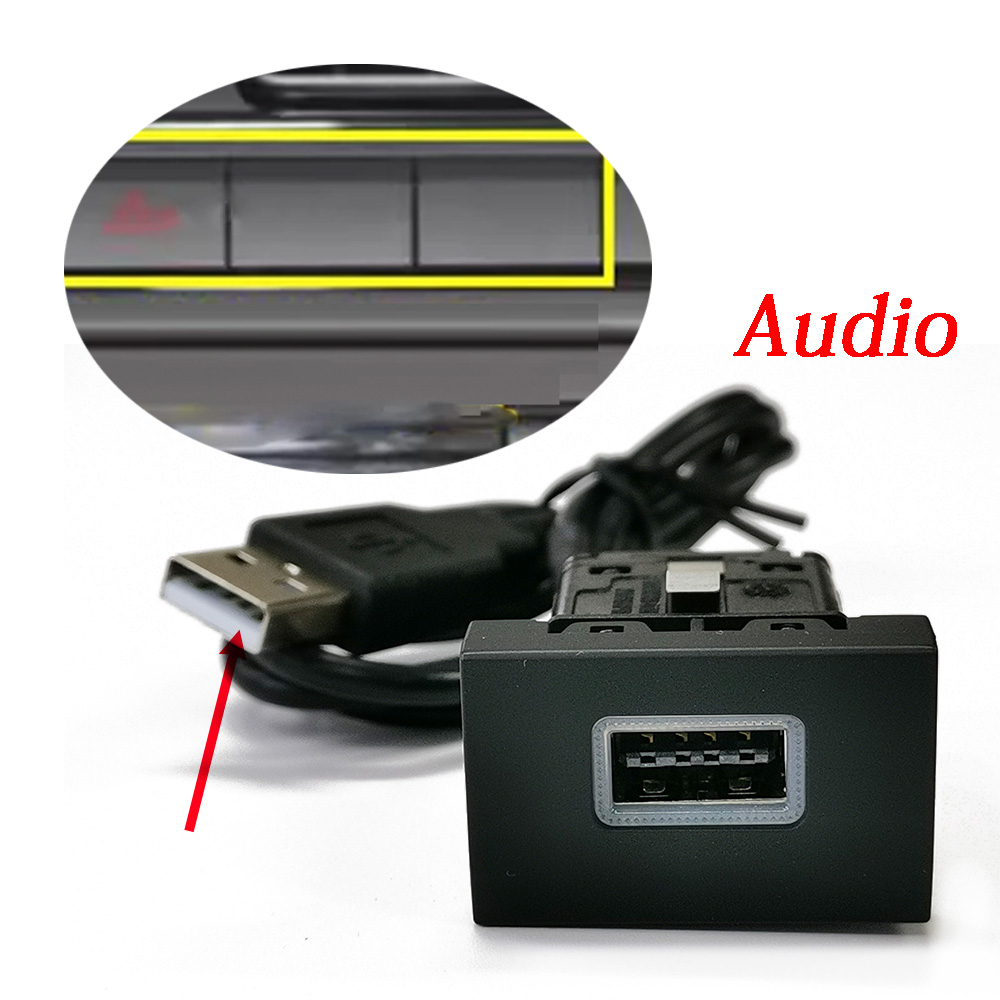 1PC Car USB Input Adapter Sock - Audio Interface recension och pris