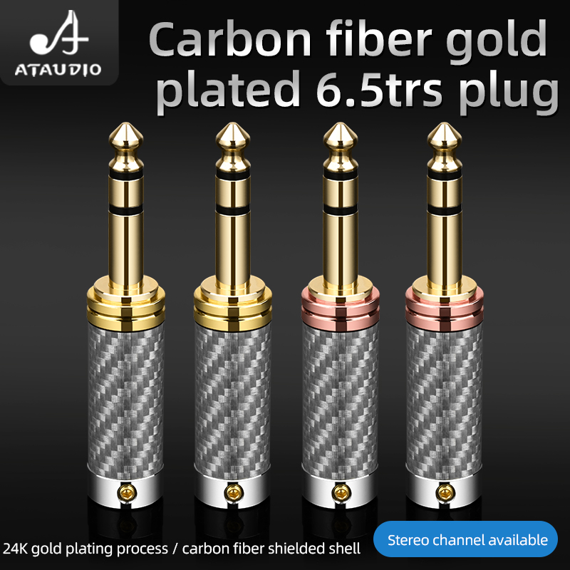 ATAUDIO 4PCS 6.5mm Plug Rhodiu - Trs Cable recension och pris
