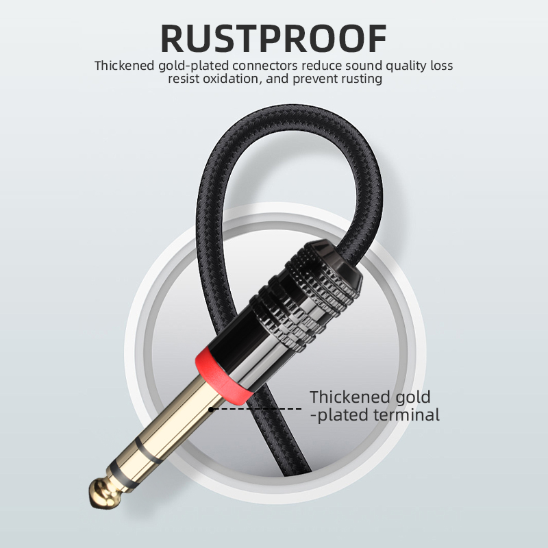 6.35mm TRS Guitar Cable Stereo - Trs Cable recension och pris