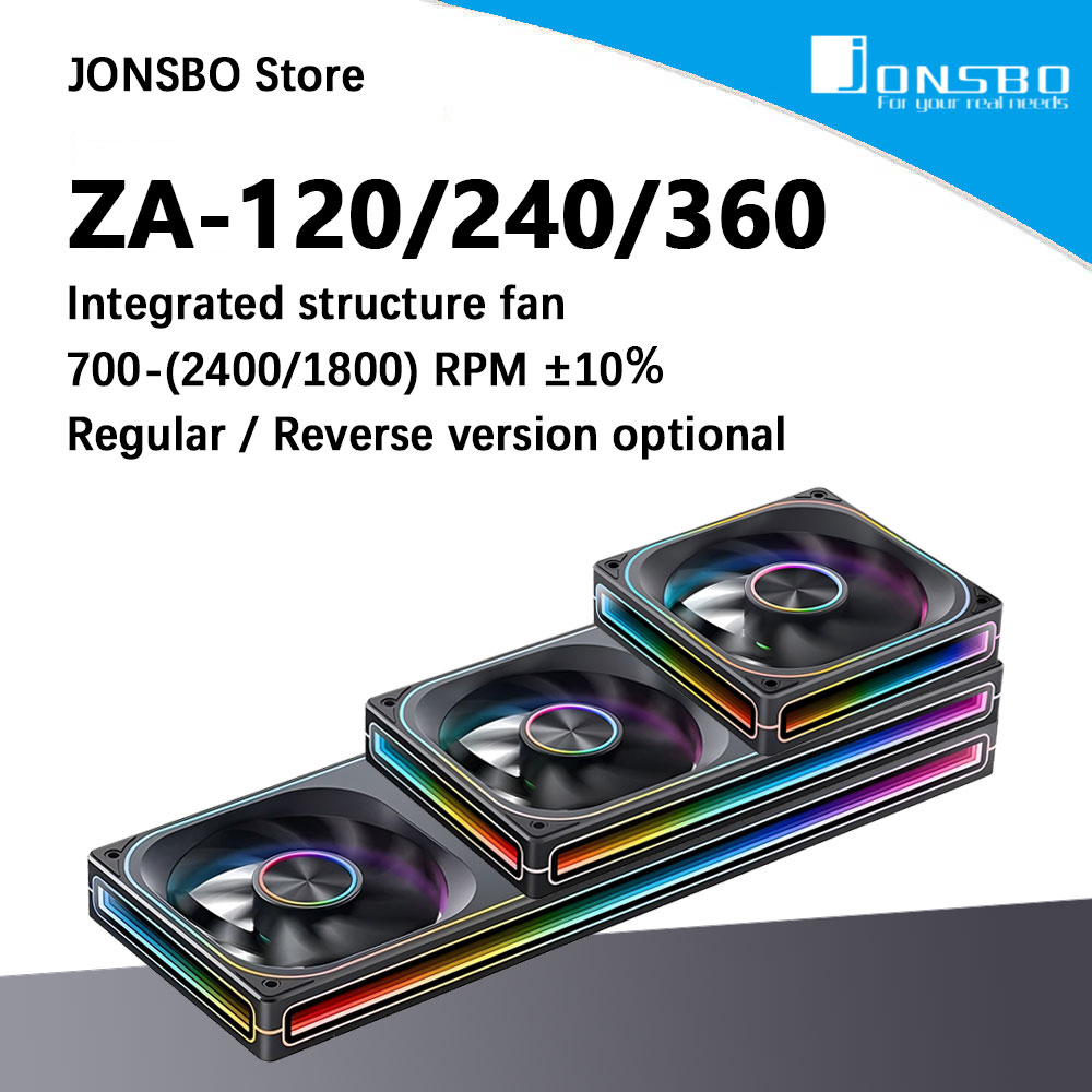 JONSBO ZA-120/240/360 ARGB 12/ - Heatsink Aluminum recension och pris