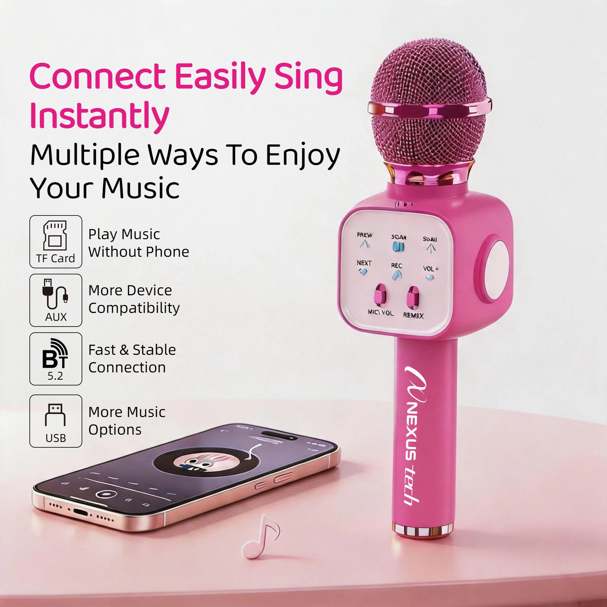 Wireless Bluetooth 5.2 Karaoke - Speaker Kit recension och pris