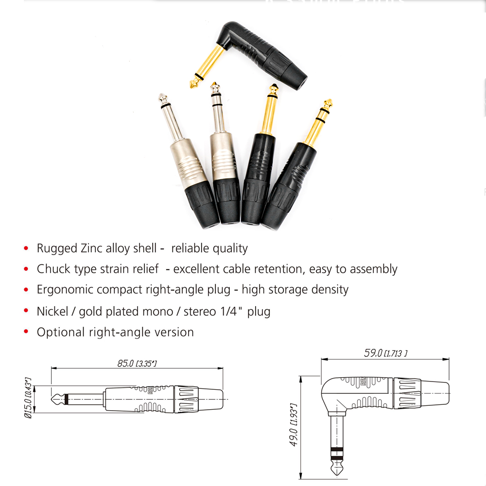 Neutrik's REAN 6.35mm Stereo T - Trs Cable recension och pris