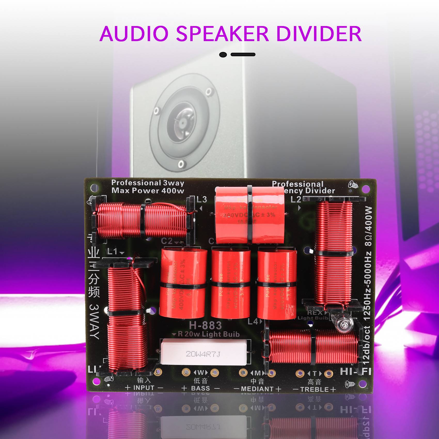 Excellent-400W 3 Way Crossover - Speaker Crossover recension och pris