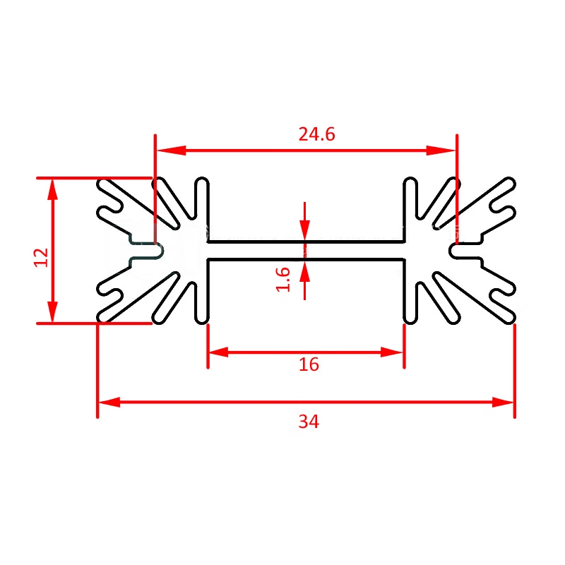 5 Pcs TO-220 Triode MOS Transi - Heatsink Aluminum recension och pris