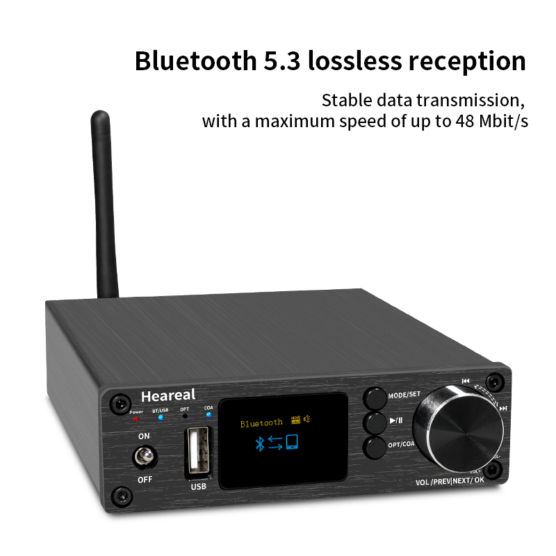 HiFi Bluetooth 5.3 Audio Recei - Passive Preamp recension och pris